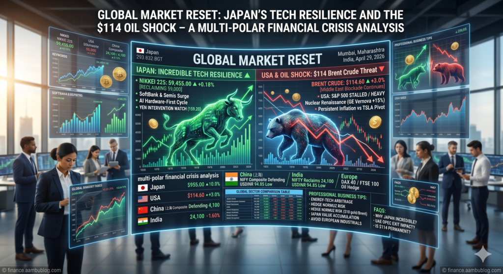 Global Market Reset: Japan's Resilience vs $114 Oil Shock | Finance Aambu Blog